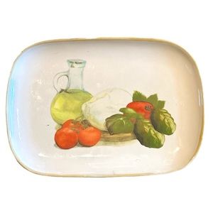 Vintage Mid Century Italian Ceramisia Small Relish Platter